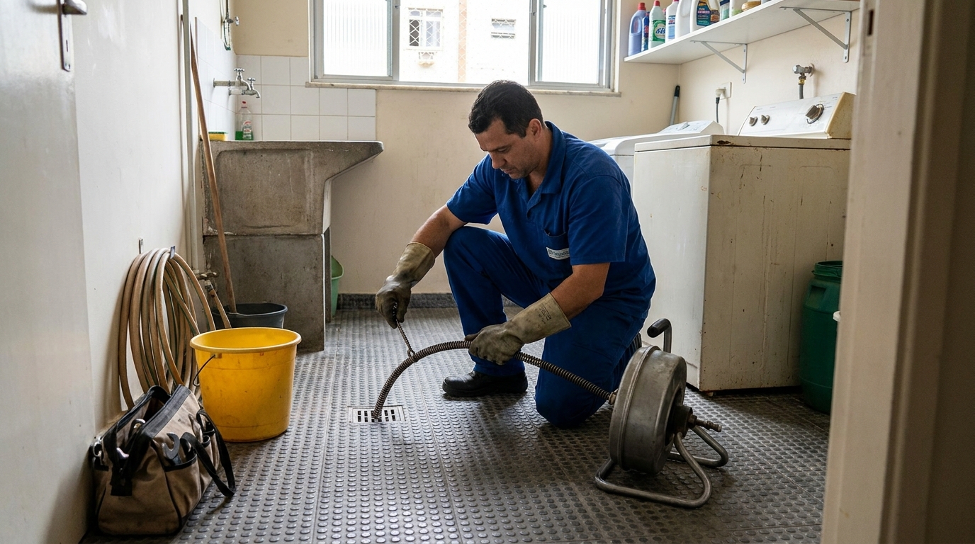 Desentupimento de ralo profissional em Olinda‑PE