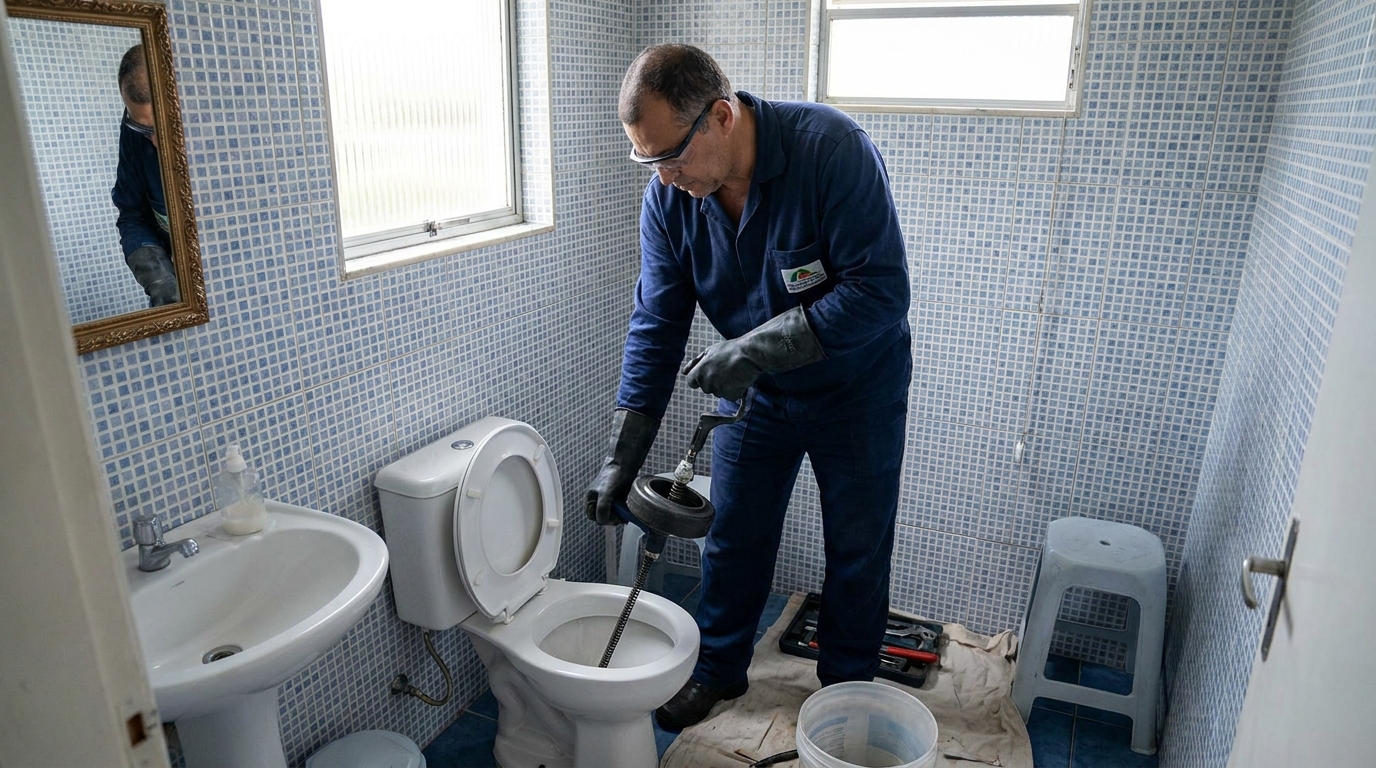 Desentupimento de vaso profissional em Olinda‑PE